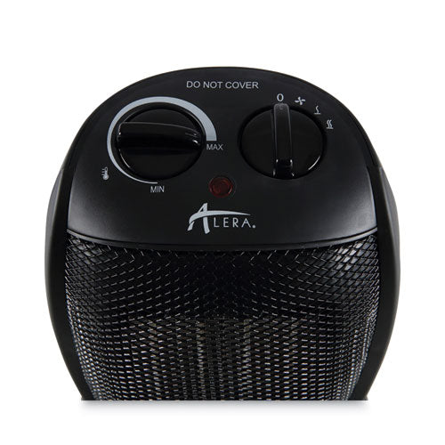 Image of Alera® Ceramic Heater, 1,500 W, 7.12 x 5.87 x 8.75, Black