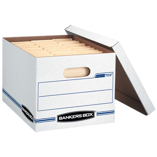 Image of Bankers Box® Stor/file Basic-Duty Storage Boxes, Letter/legal Files, 12.5" X 16.25" X 10.5", Kraft/green, 12/carton