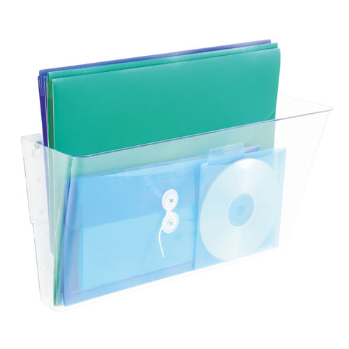 Image of deflecto® Stackable DocuPocket Wall File, Legal Size, 16.25" x 4" , Clear