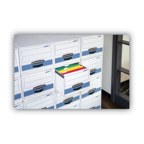 Image of Bankers Box® Stor/drawer Steel Plus Extra Space-Savings Storage Drawers, Legal Files, 16.75" X 25.5" X 11.5", Kraft/green, 6/carton