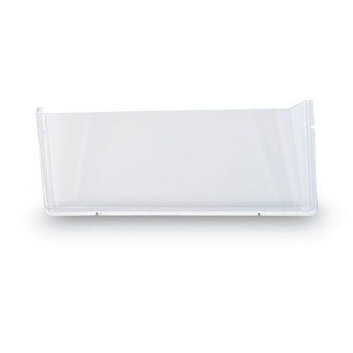 Image of deflecto® Unbreakable DocuPocket Wall File, Legal Size, 17.5" x 3" x 6.5", Clear