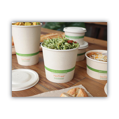 Image of World Centric® No Tree Paper Bowls, 24 oz, 4.4" Diameter x 4.5" h, Natural, Sugarcane, 500/Carton