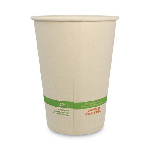 Image of World Centric® No Tree Paper Bowls, 32 oz, 4.4" Diameter x 5.8" h, Natural, Sugarcane, 500/Carton