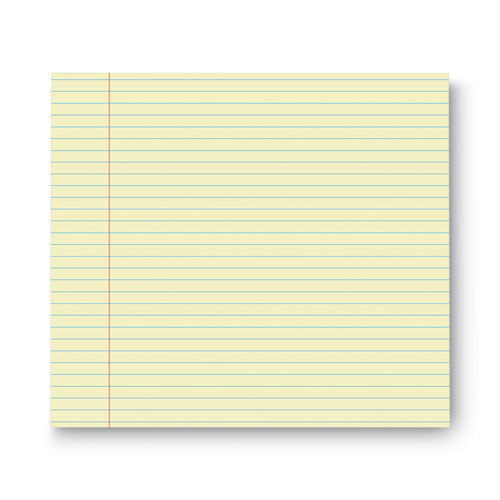 Image of Universal® Glue Top Pads, Narrow Rule, 50 Canary-Yellow 8.5 X 11 Sheets, Dozen