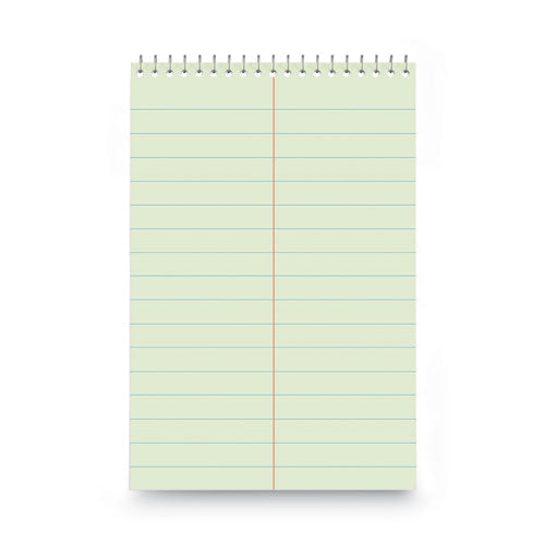 Image of Universal® Steno Pads, Pitman Rule, Red Cover, 60 Green-Tint 6 X 9 Sheets
