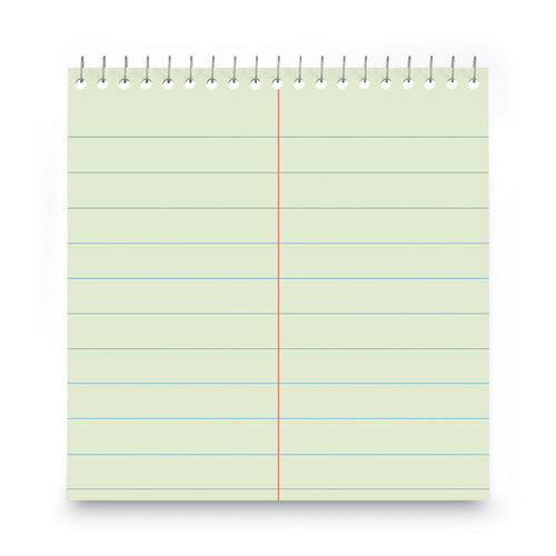 Image of Universal® Steno Pads, Pitman Rule, Red Cover, 60 Green-Tint 6 X 9 Sheets