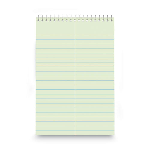 Image of Universal® Steno Pads, Gregg Rule, Red Cover, 80 Green-Tint 6 X 9 Sheets
