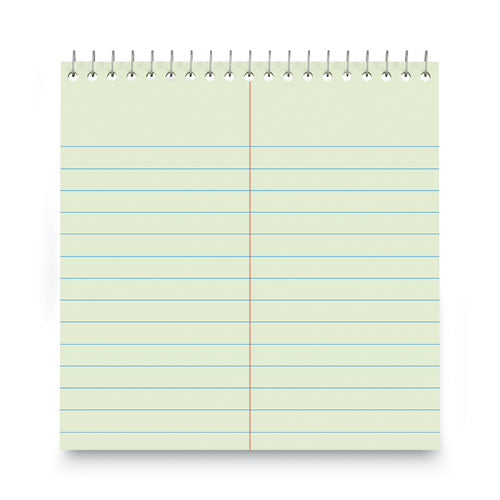 Image of Universal® Steno Pads, Gregg Rule, Red Cover, 80 Green-Tint 6 X 9 Sheets