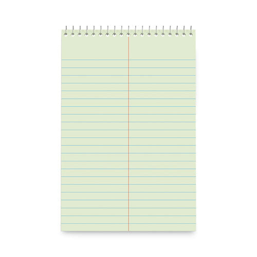 Image of Universal® Steno Pads, Gregg Rule, Red Cover, 80 Green-Tint 6 X 9 Sheets, 6/pack
