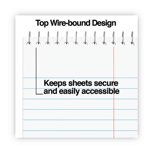 Image of Universal® Steno Pads, Gregg Rule, Red Cover, 80 White 6 X 9 Sheets, 6/pack