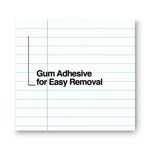 Image of Universal® Glue Top Pads, Wide/legal Rule, 50 White 8.5 X 11 Sheets, Dozen