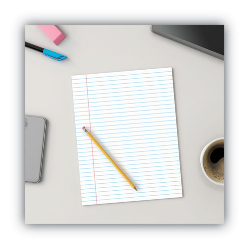 Image of Universal® Glue Top Pads, Wide/legal Rule, 50 White 8.5 X 11 Sheets, Dozen