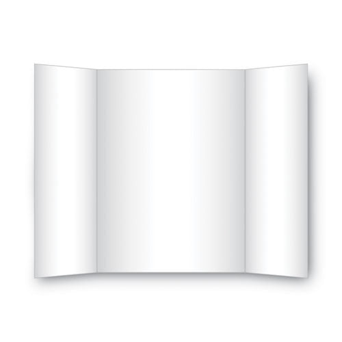 Image of Eco Brites Two Cool Tri-Fold Poster Board, 36 X 48, Black/white, 6/carton