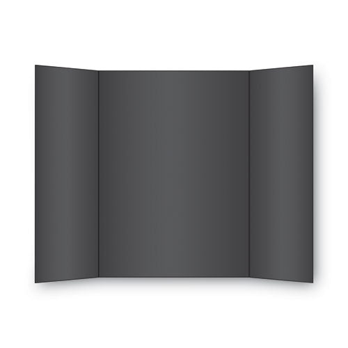 Image of Eco Brites Two Cool Tri-Fold Poster Board, 36 X 48, Black/white, 6/carton