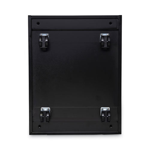 Image of Alera® File Pedestal, Left Or Right, 3-Drawers: Box/box/file, Legal/letter, Black, 14.96" X 19.29" X 27.75"