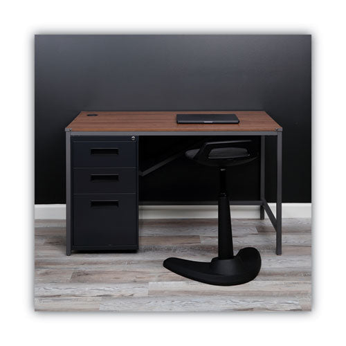 Image of Alera® File Pedestal, Left Or Right, 3-Drawers: Box/box/file, Legal/letter, Charcoal, 14.96" X 19.29" X 27.75"