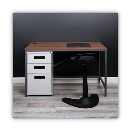 Image of Alera® File Pedestal, Left Or Right, 3-Drawers: Box/box/file, Legal/letter, Light Gray, 14.96" X 19.29" X 27.75"