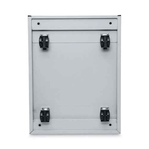 Image of Alera® File Pedestal, Left Or Right, 3-Drawers: Box/box/file, Legal/letter, Light Gray, 14.96" X 19.29" X 27.75"