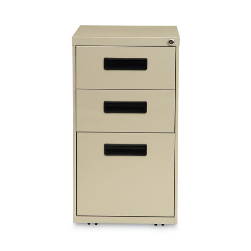 Image of Alera® File Pedestal, Left Or Right, 3-Drawers: Box/box/file, Legal/letter, Putty, 14.96" X 19.29" X 27.75"