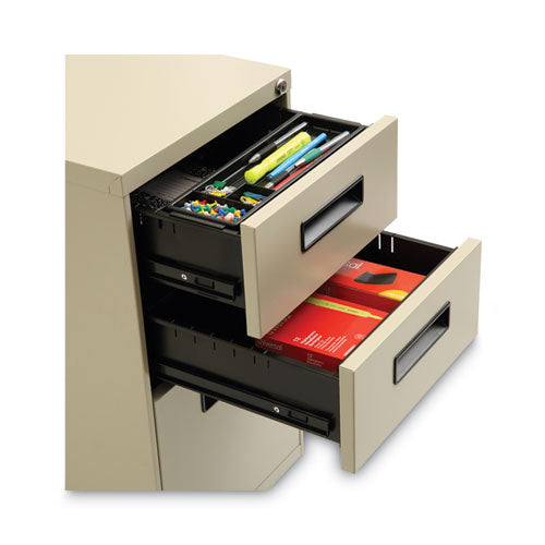 Image of Alera® File Pedestal, Left Or Right, 3-Drawers: Box/box/file, Legal/letter, Putty, 14.96" X 19.29" X 27.75"