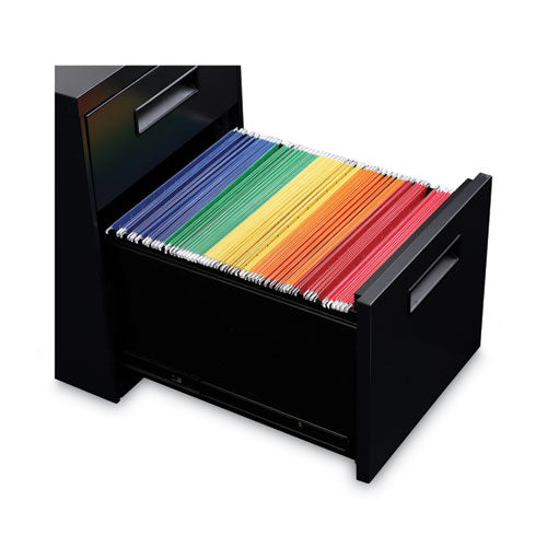 Image of Alera® File Pedestal, Left Or Right, 2-Drawers: Box/file, Legal/letter, Black, 14.96" X 19.29" X 21.65"