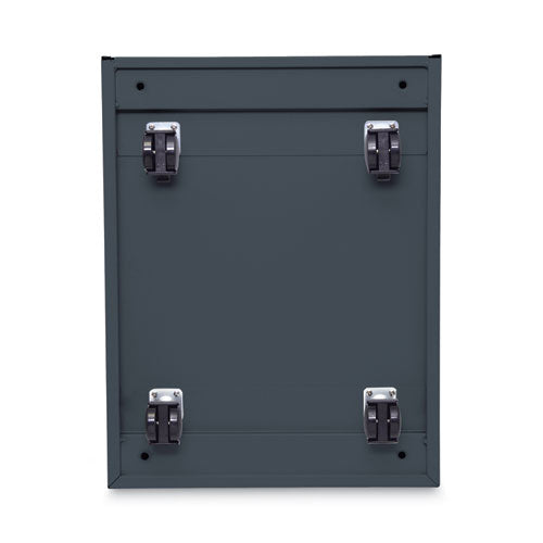 Image of Alera® File Pedestal, Left Or Right, 2-Drawers: Box/file, Legal/letter, Charcoal, 14.96" X 19.29" X 21.65"