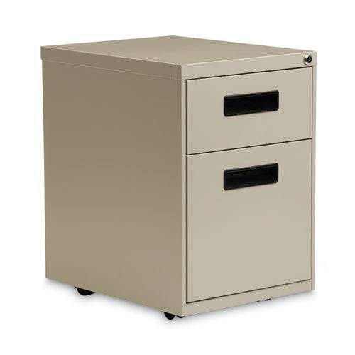 Image of Alera® File Pedestal, Left Or Right, 2-Drawers: Box/file, Legal/letter, Putty, 14.96" X 19.29" X 21.65"