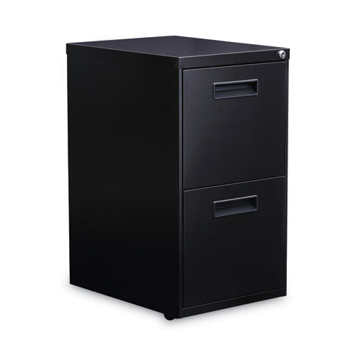 Image of Alera® File Pedestal, Left Or Right, 2 Legal/letter-Size File Drawers, Black, 14.96" X 19.29" X 27.75"