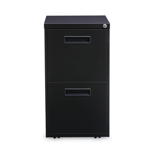 Image of Alera® File Pedestal, Left Or Right, 2 Legal/letter-Size File Drawers, Black, 14.96" X 19.29" X 27.75"