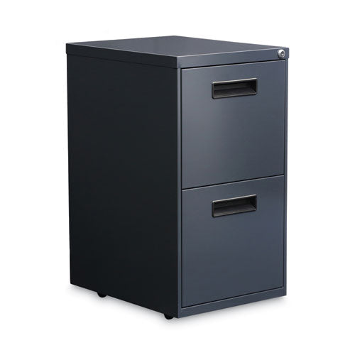 Image of Alera® File Pedestal, Left Or Right, 2 Legal/letter-Size File Drawers, Charcoal, 14.96" X 19.29" X 27.75"