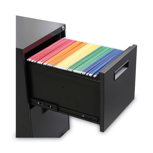 Image of Alera® File Pedestal, Left Or Right, 2 Legal/letter-Size File Drawers, Charcoal, 14.96" X 19.29" X 27.75"