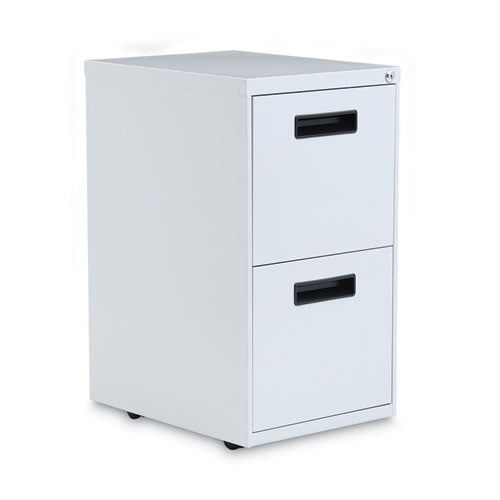 Image of Alera® File Pedestal, Left Or Right, 2 Legal/letter-Size File Drawers, Light Gray, 14.96" X 19.29" X 27.75"