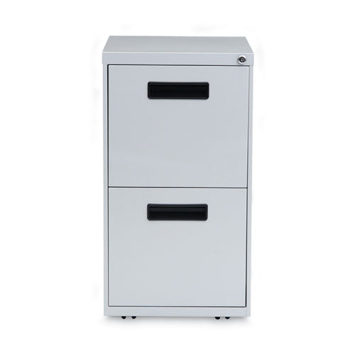 Image of Alera® File Pedestal, Left Or Right, 2 Legal/letter-Size File Drawers, Light Gray, 14.96" X 19.29" X 27.75"