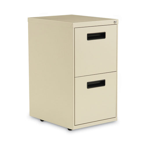 Image of Alera® File Pedestal, Left Or Right, 2 Legal/letter-Size File Drawers, Putty, 14.96" X 19.29" X 27.75"