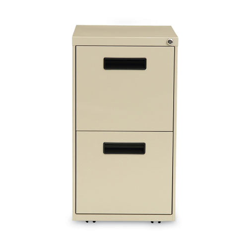 Image of Alera® File Pedestal, Left Or Right, 2 Legal/letter-Size File Drawers, Putty, 14.96" X 19.29" X 27.75"