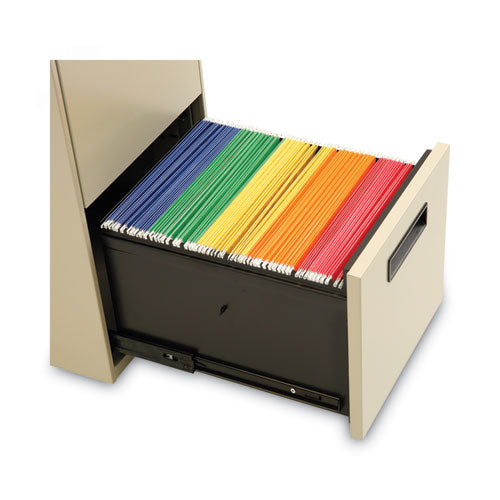 Image of Alera® File Pedestal, Left Or Right, 2 Legal/letter-Size File Drawers, Putty, 14.96" X 19.29" X 27.75"
