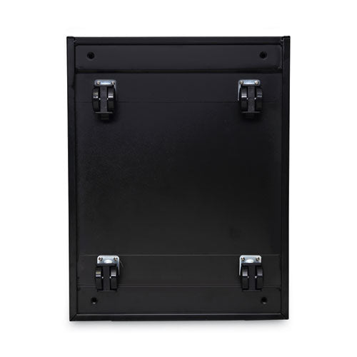 Image of Alera® File Pedestal With Full-Length Pull, Left Or Right, 3-Drawers: Box/box/file, Legal/letter, Black, 14.96" X 19.29" X 27.75"