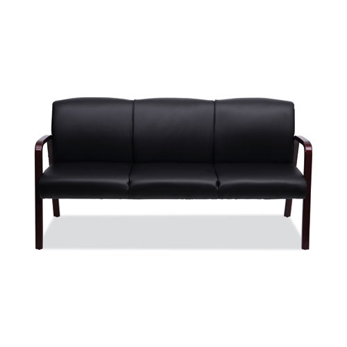 Image of Alera® Alera Reception Lounge WL Series 3-Seat Sofa, 65.13" x 26.13" x 33", Black