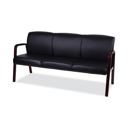 Image of Alera® Alera Reception Lounge WL Series 3-Seat Sofa, 65.13" x 26.13" x 33", Black