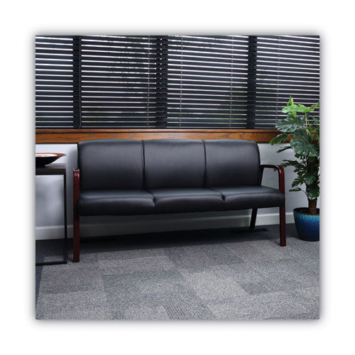 Image of Alera® Alera Reception Lounge WL Series 3-Seat Sofa, 65.13" x 26.13" x 33", Black