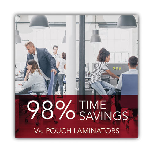 Image of GBC® Foton 30 Automated Pouch-Free Laminator, Two Rollers, 1" Max Document Width, 5 Mil Max Document Thickness