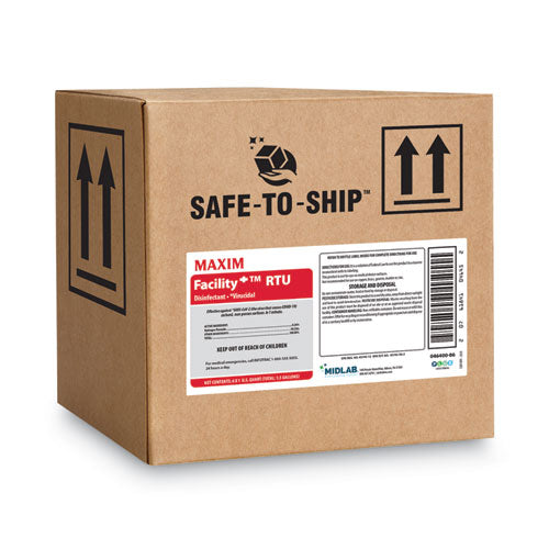 Image of Maxim® Facility+ RTU Disinfectant, Safe-to-Ship, Unscented, 32 oz, 6/Carton