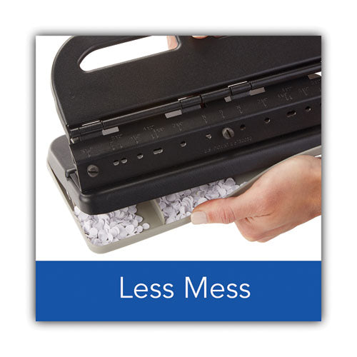 Image of Swingline® 24-Sheet Easy Touch Two- To Seven-Hole Precision-Pin Punch, 9/32" Holes, Black