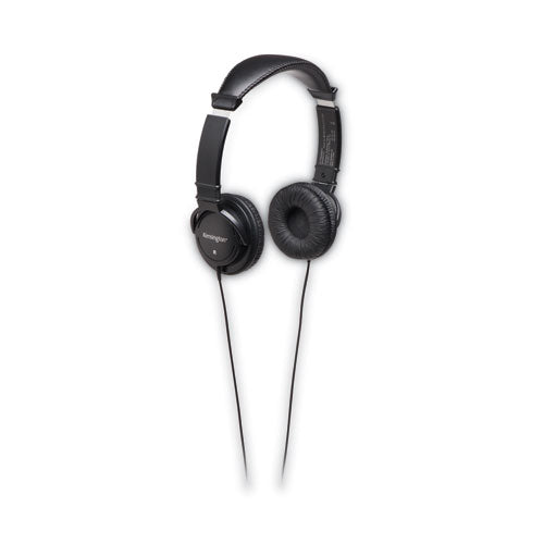 Image of Kensington® Hi-Fi Headphones, Plush Sealed Earpads, Black