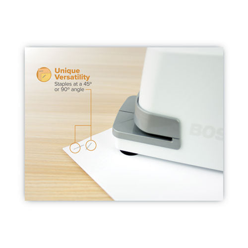 Image of Bostitch® Impulse 30 Electric Stapler, 30-Sheet Capacity, White