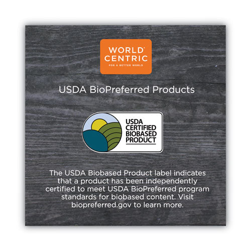 Image of World Centric® No Tree Paper Bowls, 24 oz, 4.4" Diameter x 4.5" h, Natural, Sugarcane, 500/Carton
