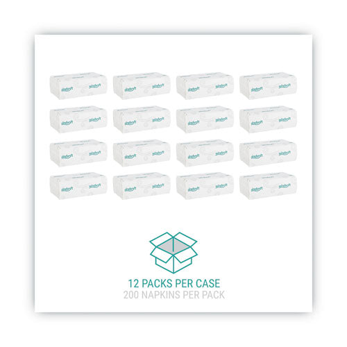 Image of Windsoft® C-Fold Paper Towels, 1-Ply, 10.2 x 13.25, White, 200/Pack, 12 Packs/Carton