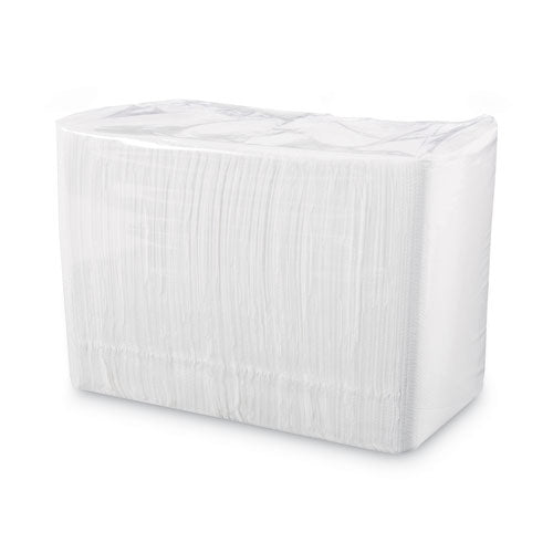 Image of Boardwalk® 1/4-Fold Lunch Napkins, 1-Ply, 11.8" x 11.2", White, 6,000/Carton