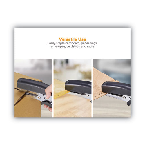 Image of Bostitch® B8 Xtreme Duty Plier Stapler, 45-Sheet Capacity, 0.25" To 0.38" Staples, 2.5" Throat, Black/charcoal Gray
