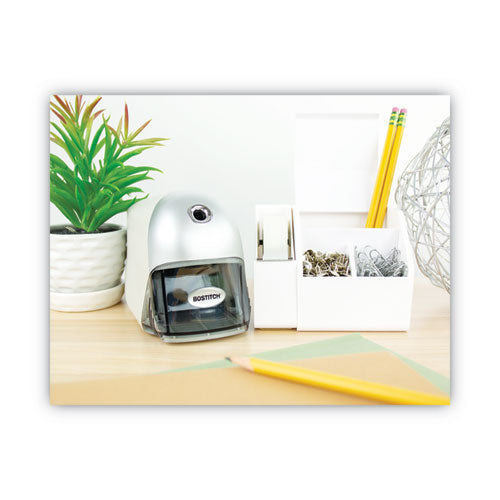 Image of Bostitch® Quietsharp Executive Electric Pencil Sharpener, Ac-Powered, 4 X 7.5 X 5, Gray